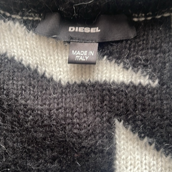 Diesel houndstooth oversized car face cardigan - Picture 5 of 9
